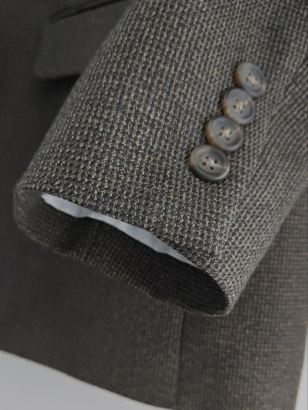 Chaps Brown And Gray Men's Blazer - Notch Lapel Sport Coat